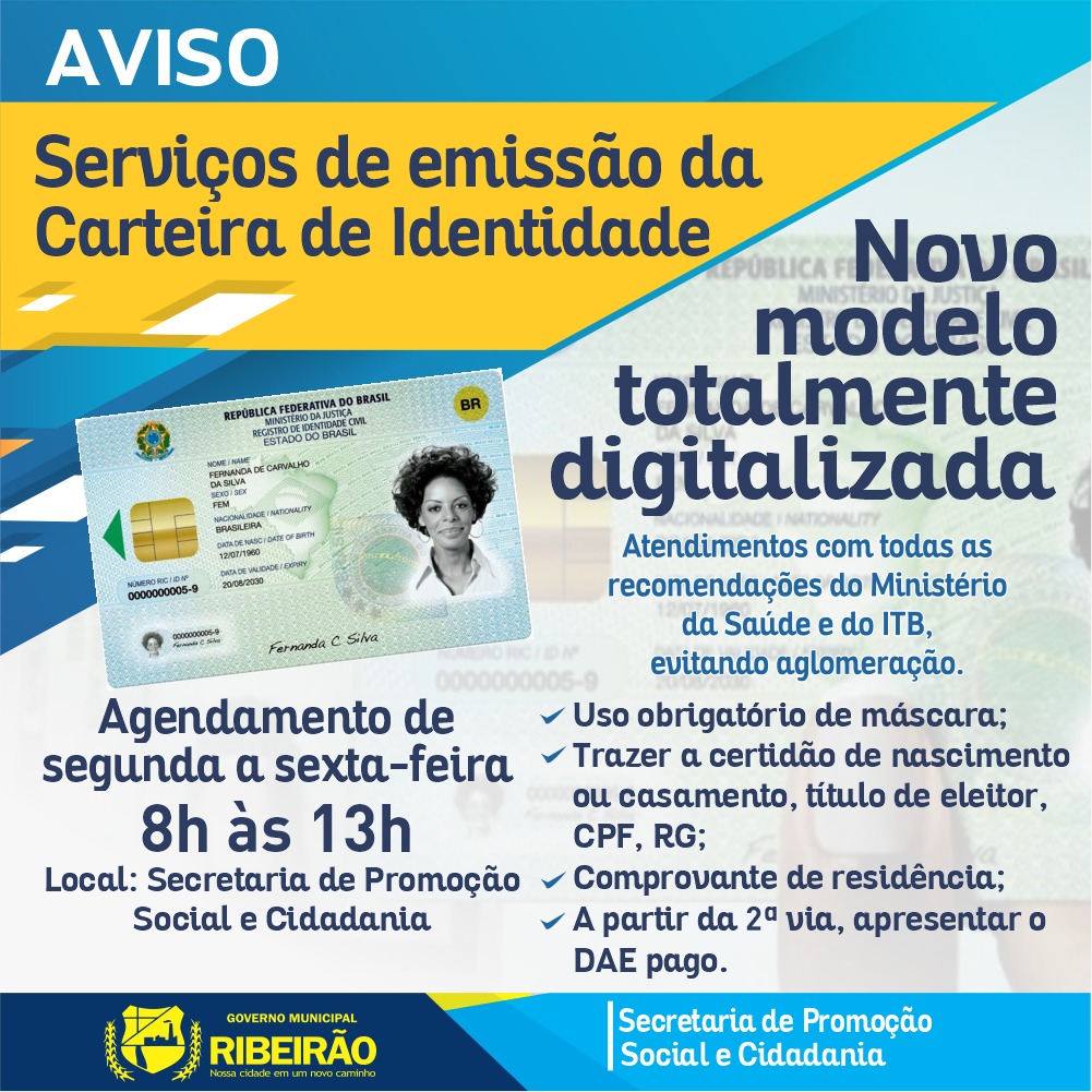 Segunda via da carteira de identidade pode ser encaminhada on-line - Eco  Regional